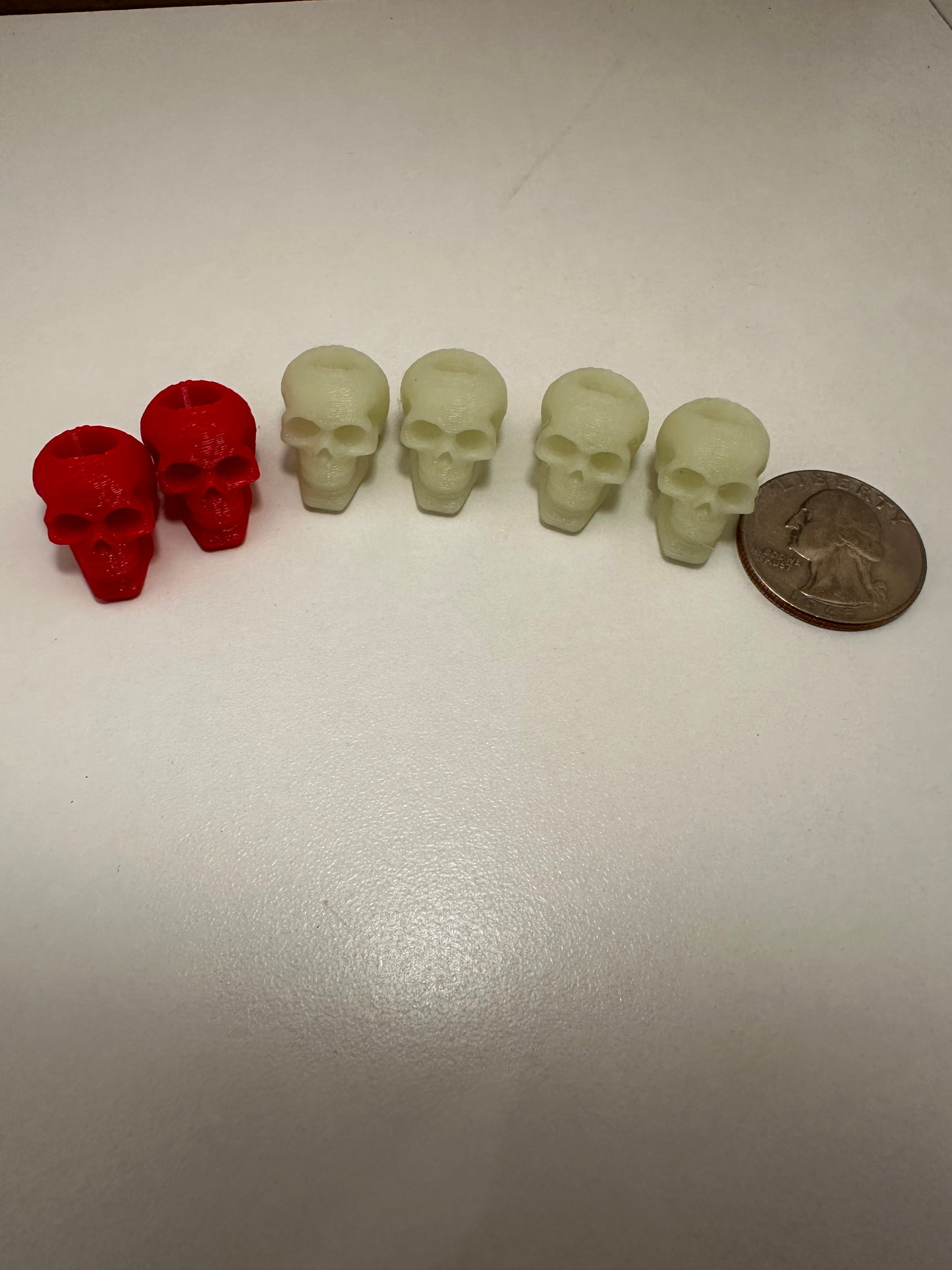 Skull paracord beads